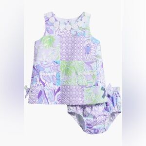 Lilly Pulitzer College Print Cotton Shift Dress & Bloomers